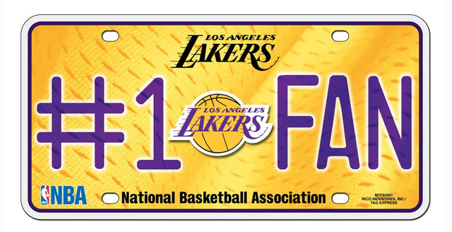 Matrícula de Los Angeles Lakers n.° 1 Fan