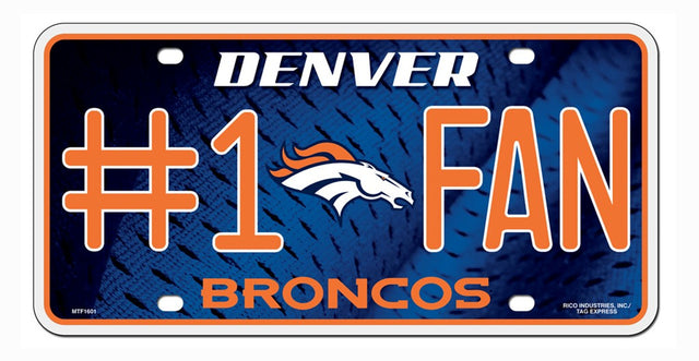 Matrícula de los Denver Broncos n.° 1 Fan