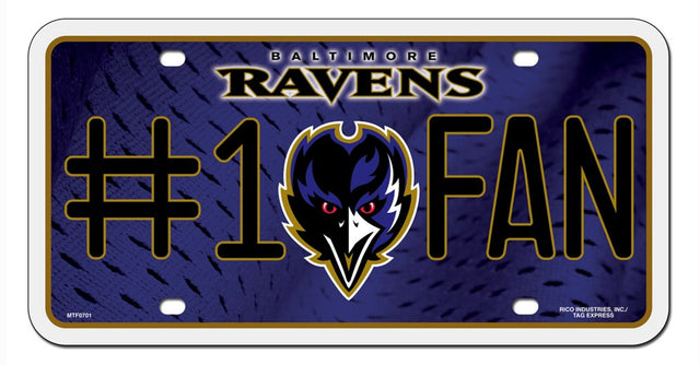 Matrícula de los Baltimore Ravens n.° 1 Fan