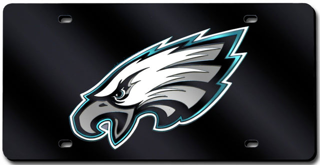 Matrícula de los Philadelphia Eagles cortada con láser en color negro