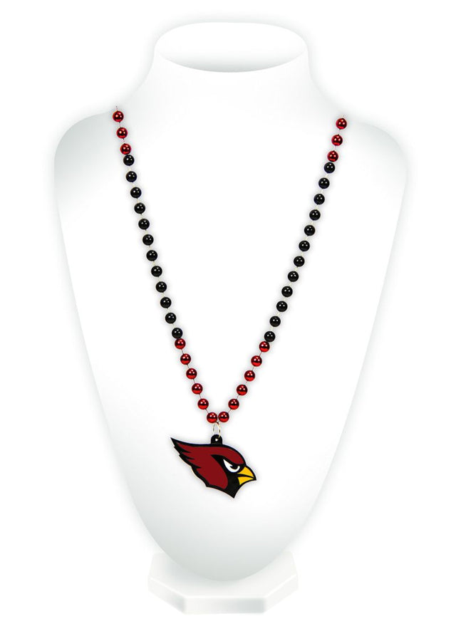 Cuentas de los Cardenales de Arizona con medallón estilo Mardi Gras