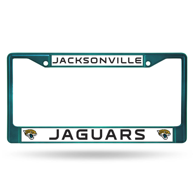 Marco para matrícula de los Jacksonville Jaguars de metal color aguamarina