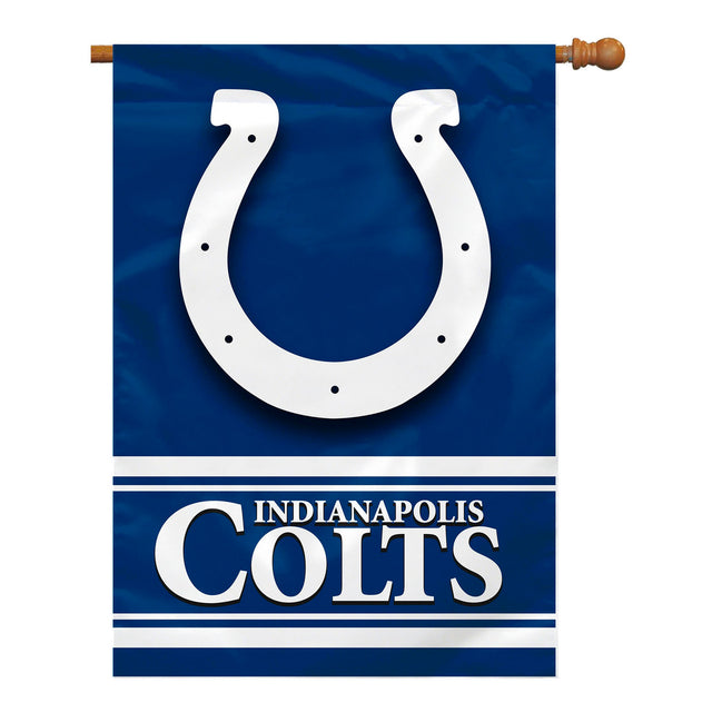 Bandera de los Indianapolis Colts de 28 x 40, estilo bandera de casa, 2 lados, CO