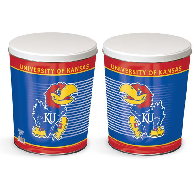 Kansas Jayhawks Gift Tin tapered 3 gallon