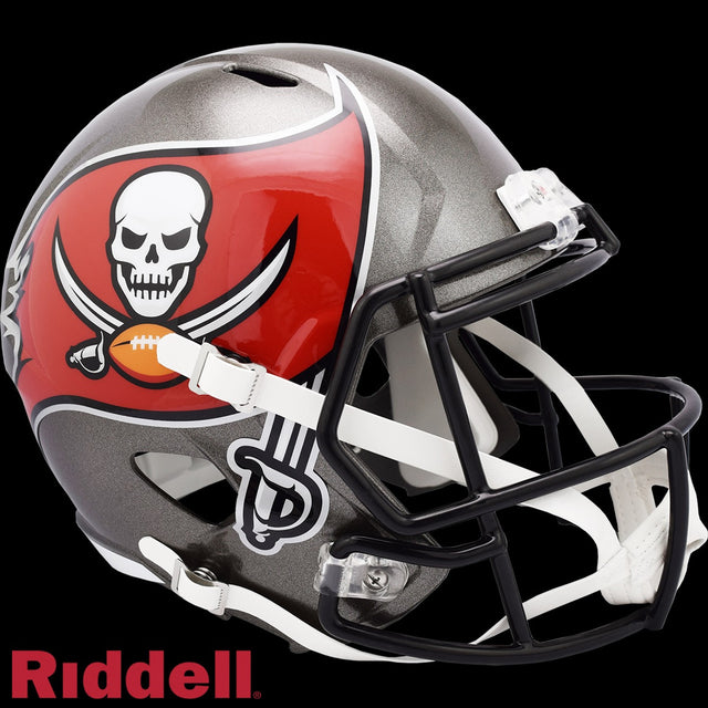 Réplica de casco Riddell de los Tampa Bay Buccaneers en tamaño completo, estilo Speed 2020