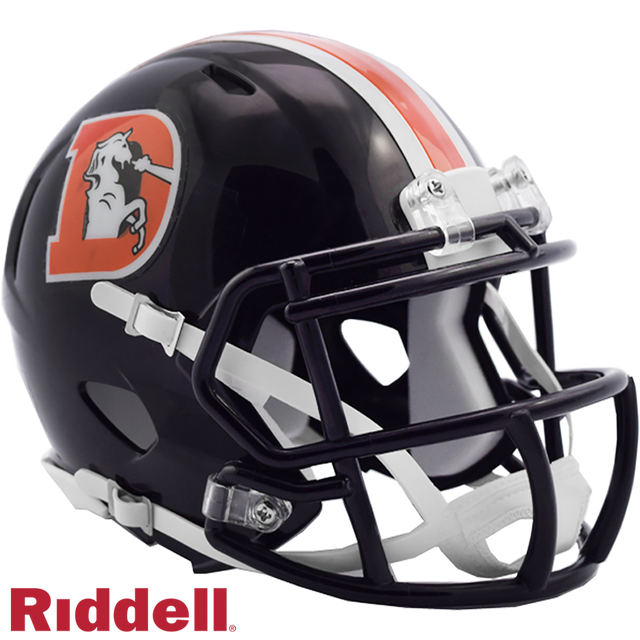 Réplica de casco de los Denver Broncos Riddell Mini Speed Style Color Rush