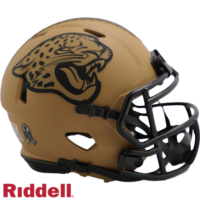 Réplica de casco de los Jacksonville Jaguars Riddell Mini Speed Style Salute To Service 2023