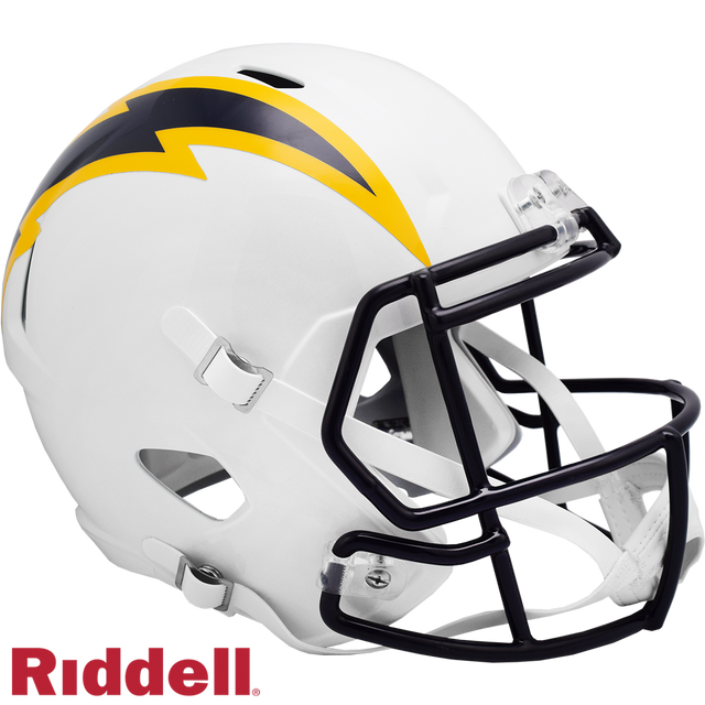 Casco Riddell de Los Angeles Chargers, réplica en tamaño completo, estilo Speed, color azul marino