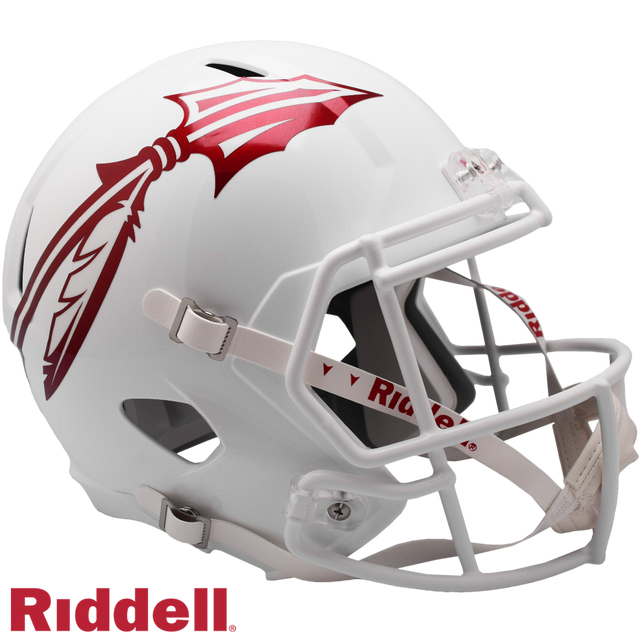 Casco Florida State Seminoles Riddell réplica tamaño completo Speed Style blanco