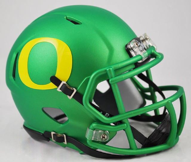 Réplica de casco Oregon Ducks Riddell Mini Speed Style verde manzana