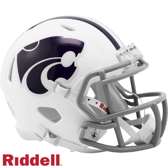Réplica del casco Mini Speed Style de los Kansas State Wildcats de Riddell
