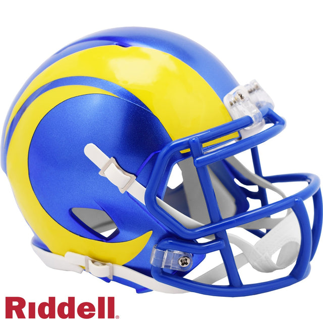 Réplica de casco Riddell Mini Speed Style 2020 de Los Angeles Rams