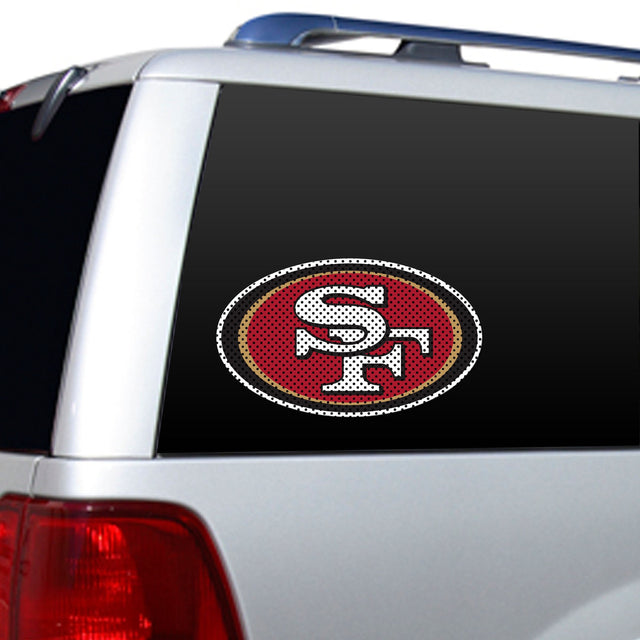 San Francisco 49ers Window Film 12" Die Cut CO