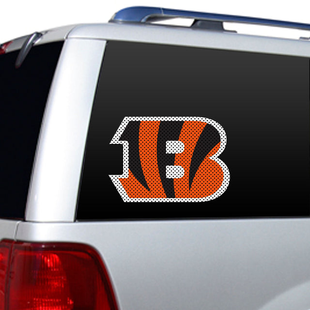 Película para ventanas de los Cincinnati Bengals, troquelada, de 12"