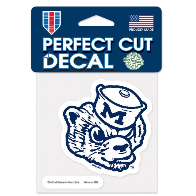 Michigan Wolverines /College Vault vault Perfect Cut Color Decal 4" x 4"