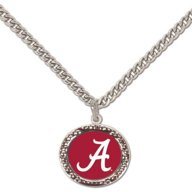 Collar con dije de Alabama Crimson Tide y tarjeta de joyería
