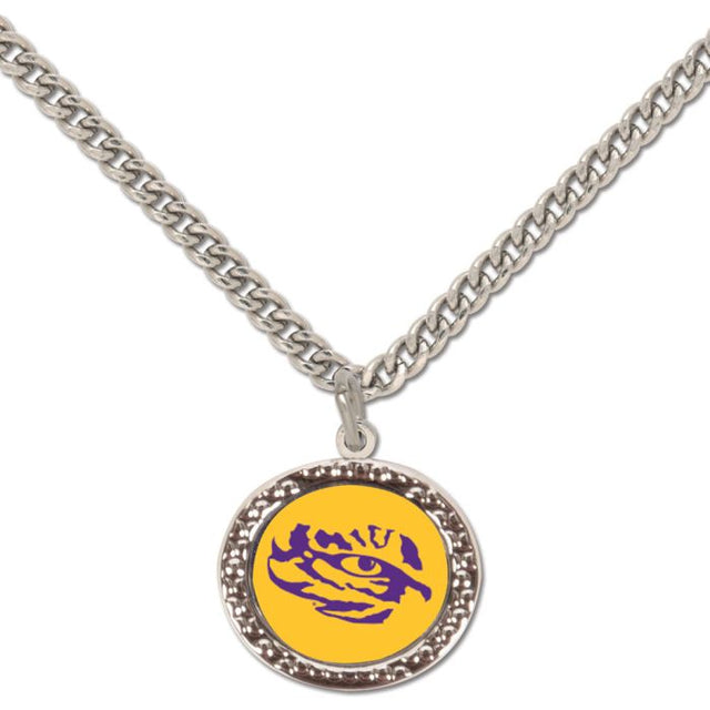 LSU Tigers Necklace w/Charm Jewelry Card