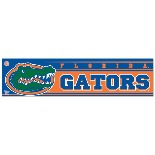 Tira de parachoques de Florida Gators de 3" x 12"