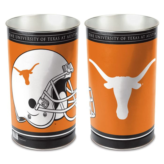 Texas Longhorns Wastebasket - tapered 15"H
