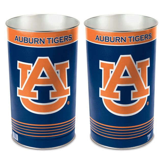 Auburn Tigers Wastebasket - tapered 15"H