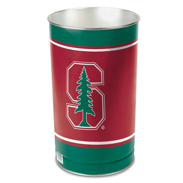 Stanford Cardinal Wastebasket - tapered 15"H