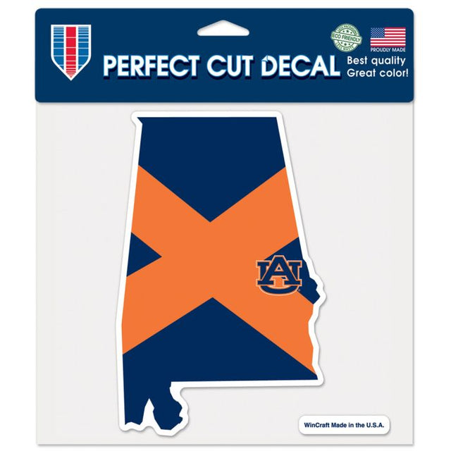 Auburn Tigers Perfect Cut Color Decal 8" x 8"