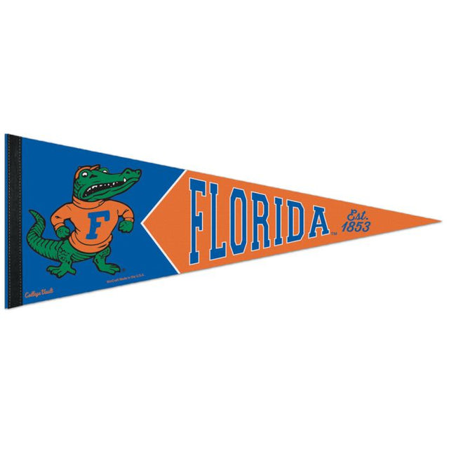 Banderín de primera calidad de Florida Gators/College Vault Vault de 12" x 30"