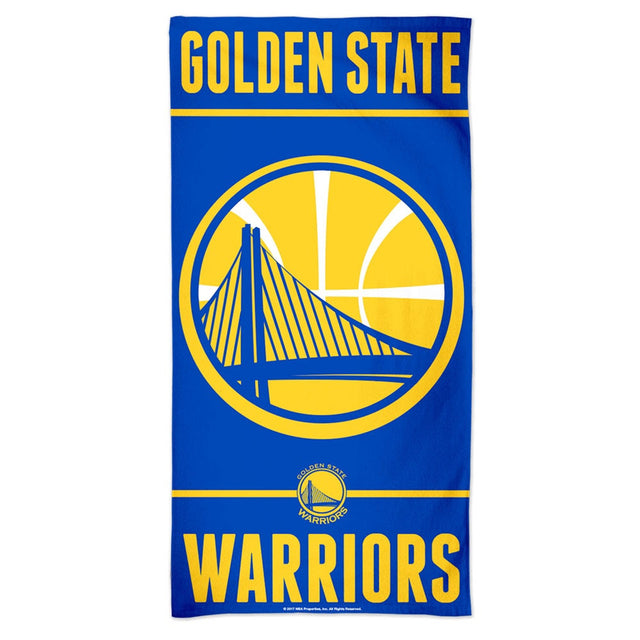 Toalla estilo playa de los Golden State Warriors de 30 x 60 cm