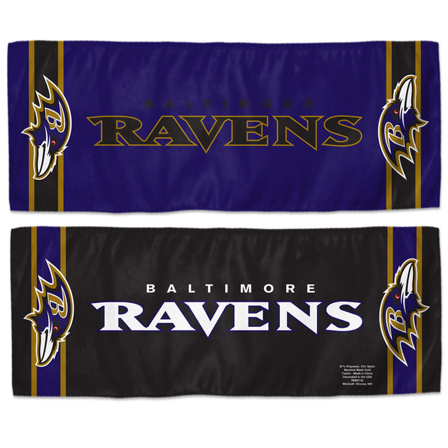 Toalla refrescante de los Baltimore Ravens de 12 x 30 pulgadas