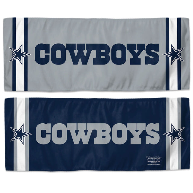 Toalla refrescante de los Dallas Cowboys de 12 x 30 pulgadas