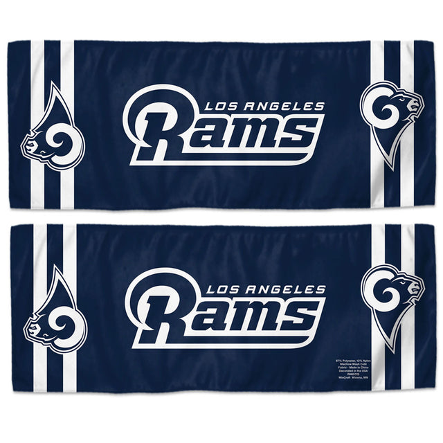 Toalla refrescante de Los Angeles Rams de 12 x 30 pulgadas