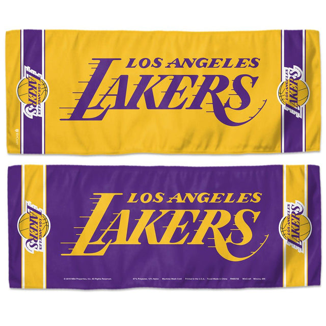 Toalla refrescante de 12 x 30 de Los Angeles Lakers