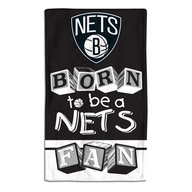 Paño para eructar para bebés de los Brooklyn Nets, 10 x 17