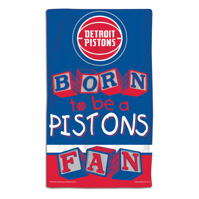 Paño para eructar para bebés de los Detroit Pistons, 10 x 17