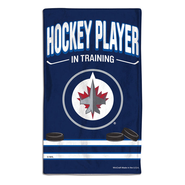 Winnipeg Jets Baby Burp Cloth 10x17