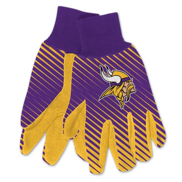 Guantes de dos tonos para adultos de Minnesota Vikings