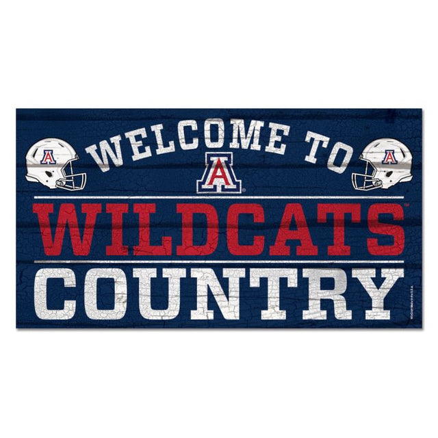 Letrero de madera de Arizona Wildcats, 13" x 24", 1/4" de grosor
