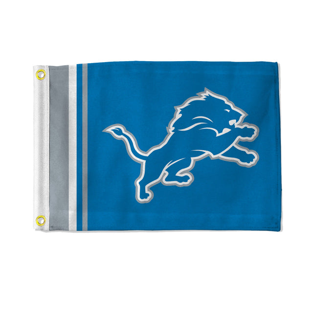 Bandera de los Detroit Lions de 12 x 17 pulgadas con rayas utilitarias
