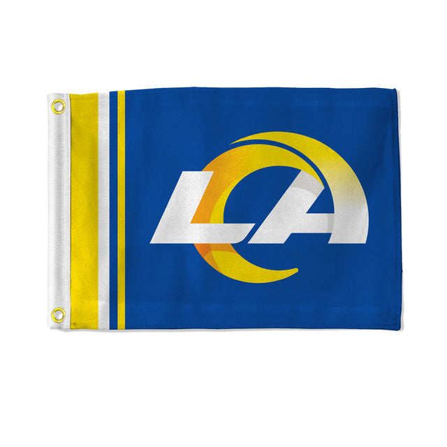 Bandera de los Rams de Los Ángeles, 12 x 17, a rayas, utilitaria