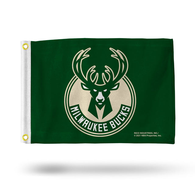 Bandera de los Milwaukee Bucks de 12 x 17 pulgadas, con rayas, utilitaria