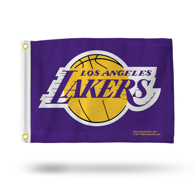 Bandera de Los Angeles Lakers de 12 x 17 pulgadas, a rayas, utilitaria
