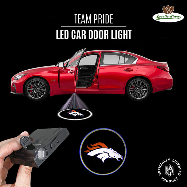 Luz LED para puerta de coche de los Denver Broncos
