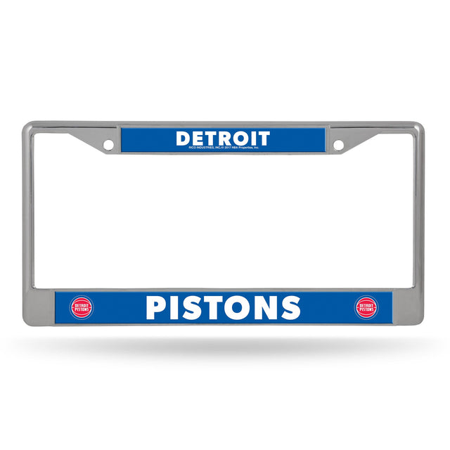 Marco para matrícula de los Detroit Pistons con inserto cromado impreso