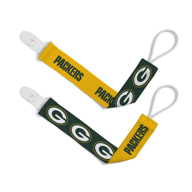 Pack de 2 pinzas para chupete de los Green Bay Packers