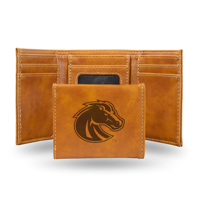 Boise State Broncos Wallet Trifold Laser Engraved