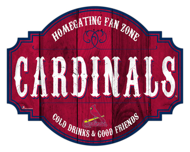 Letrero de madera de 12" de los St. Louis Cardinals Homegating Tavern