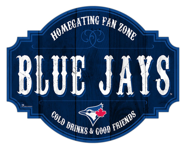 Toronto Blue Jays Sign Wood 12" Homegating Tavern