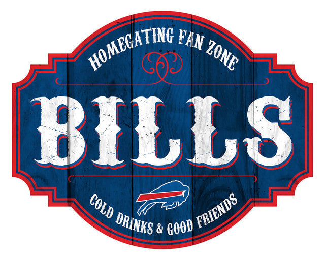 Buffalo Bills Sign Wood 12" Homegating Tavern