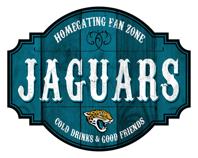 Letrero de madera de 12" de los Jacksonville Jaguars Homegating Tavern