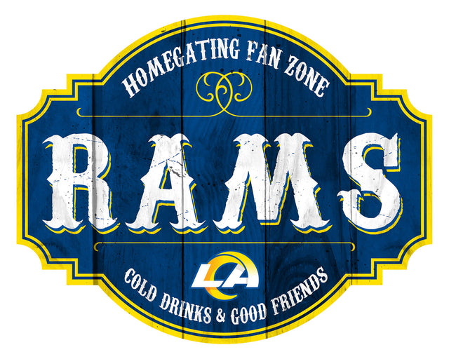 Los Angeles Rams Sign Wood 12" Homegating Tavern